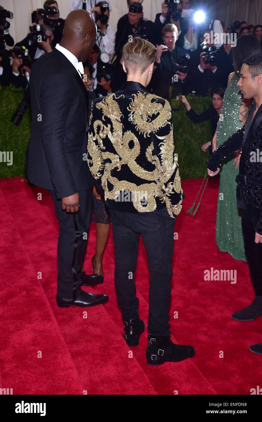 New York, NY, USA. 4th May, 2015. Justin Bieber, Olivier Rousteing at  arrivals for 'CHINA: Through The Looking Glass' Opening Night Met Gala -  Part 3, The Metropolitan Museum of Art Costume