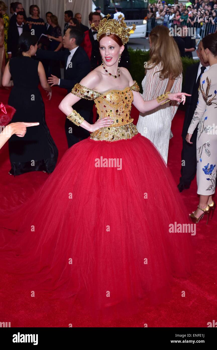 New York, NY, USA. 4th May, 2015. Karen Elson at arrivals for 'CHINA: Through The Looking Glass' Opening Night Met Gala - Part 1, The Metropolitan Museum of Art Costume Institute, New York, NY May 4, 2015. Credit:  Gregorio T. Binuya/Everett Collection/Alamy Live News Stock Photo