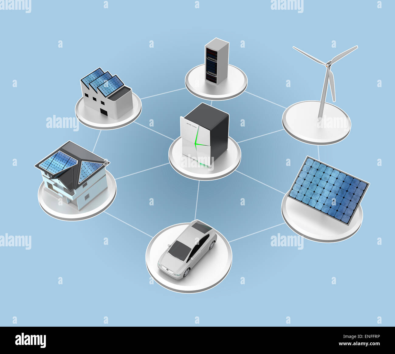 Concept design for stationary battery system Generate electric power Circuit Diagram