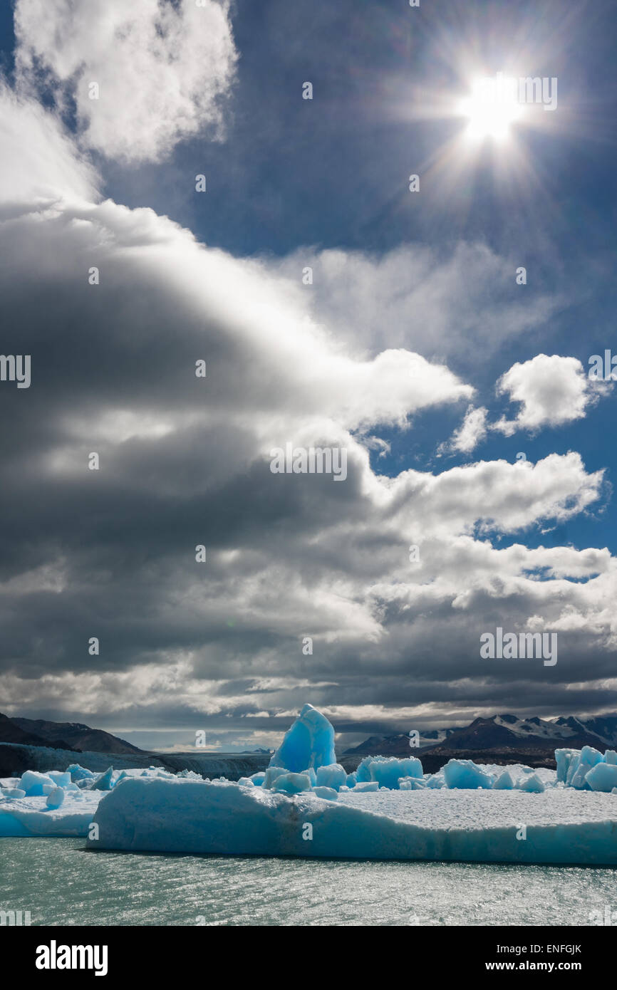 Icebergs at Glacier National Park, El Calafate, Patagonia Argentina Stock Photo