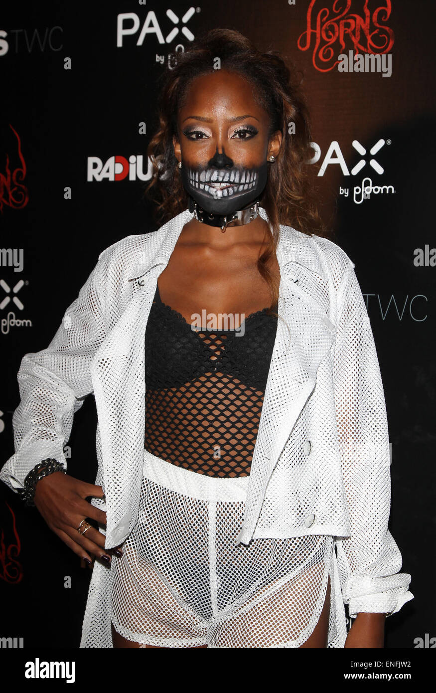Los Angeles premiere of 'Horns' - Arrivals  Featuring: Keenyah Hill Where: Hollywood, California, United States When: 30 Oct 2014 Stock Photo