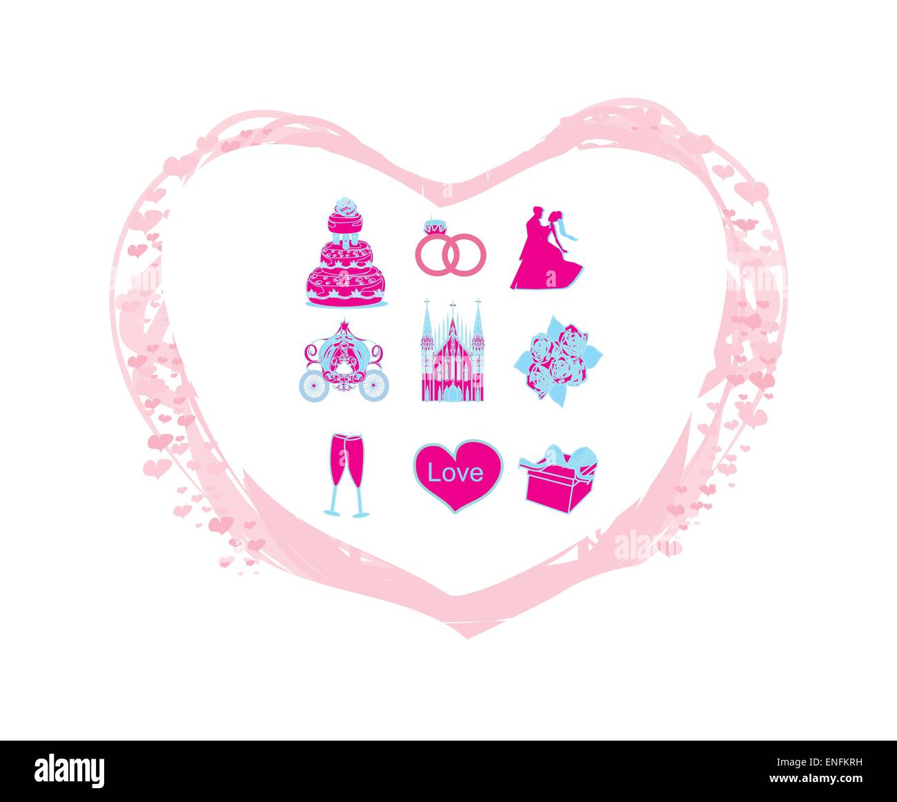 Wedding icon sets Stock Vector Images - Alamy