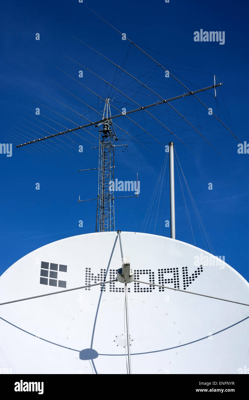 Transmission system for digital signal processing, Franconia, Bavaria, Germany Stock Photo