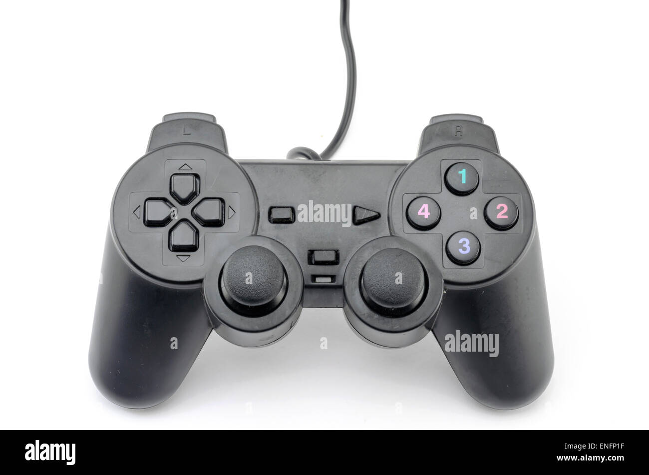 game controller isolated on white background Stock Photo - Alamy