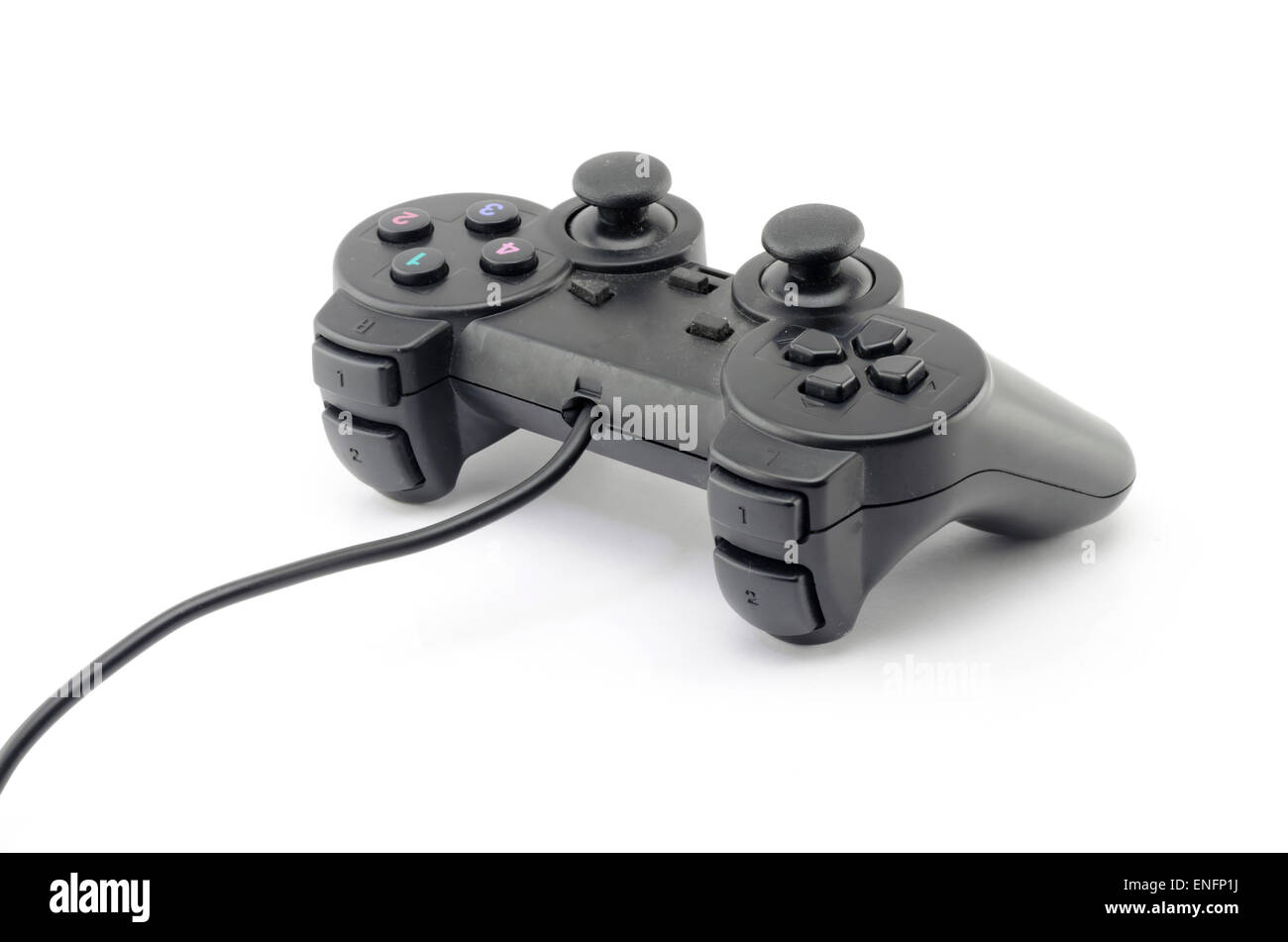 game controller isolated on white background Stock Photo - Alamy