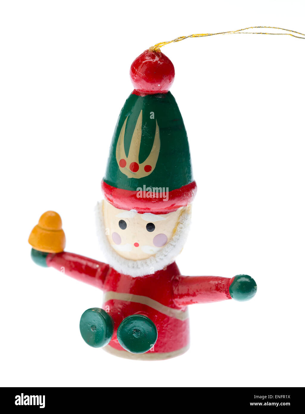 Metal Tealight Holder With Santa Juggling Presents Cutout Xmas Decorations
