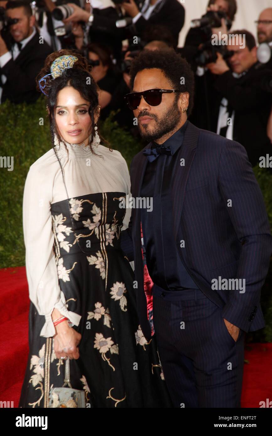 New York Usa 4th May 2015 Actress Lisa Bonet And Her Husband