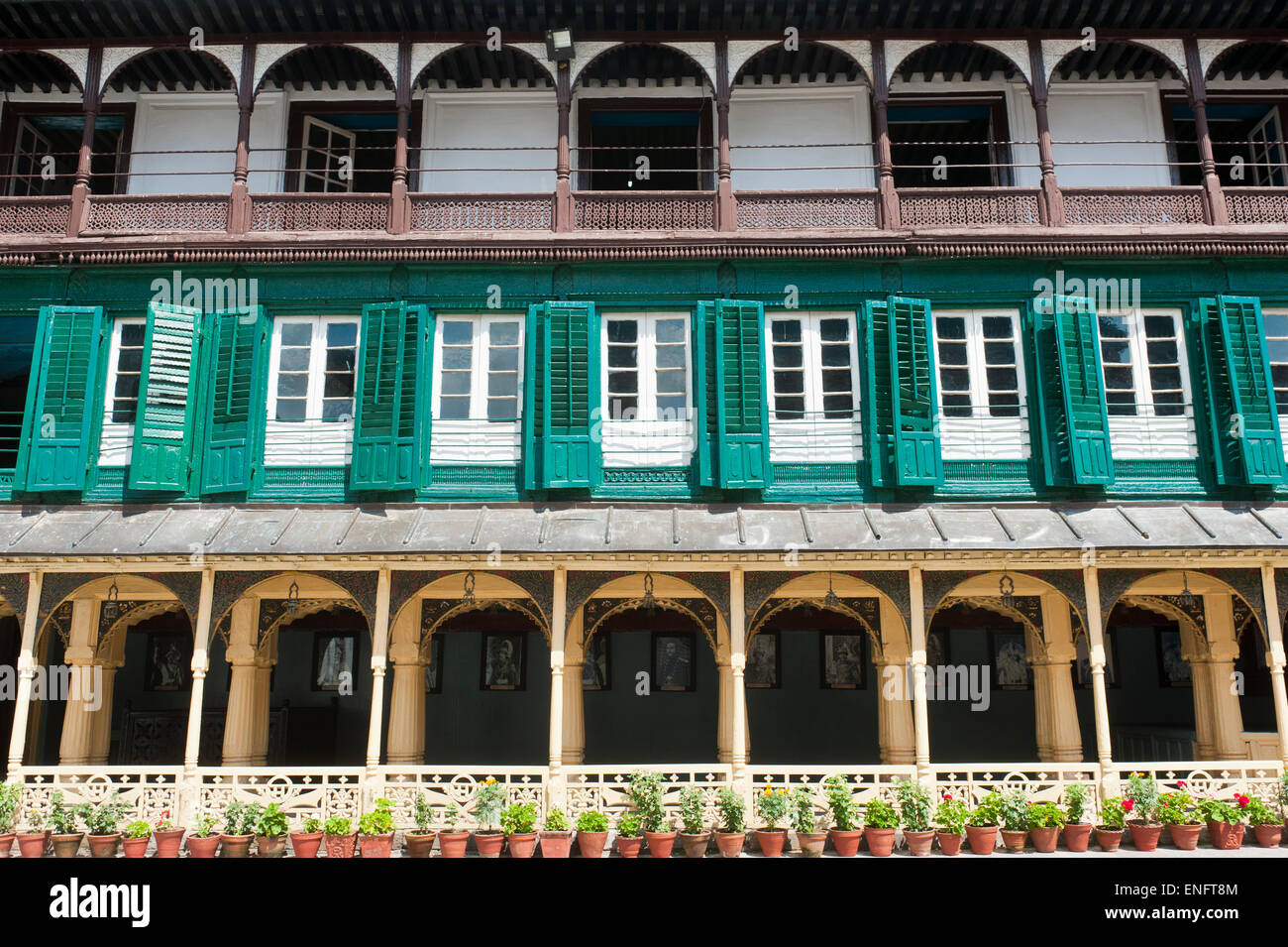 Newari architecture, Victorian style building, Hanuman Dhoka, Old Royal Palace, Kathmandu, Kathmandu District, Bagmati Zone Stock Photo