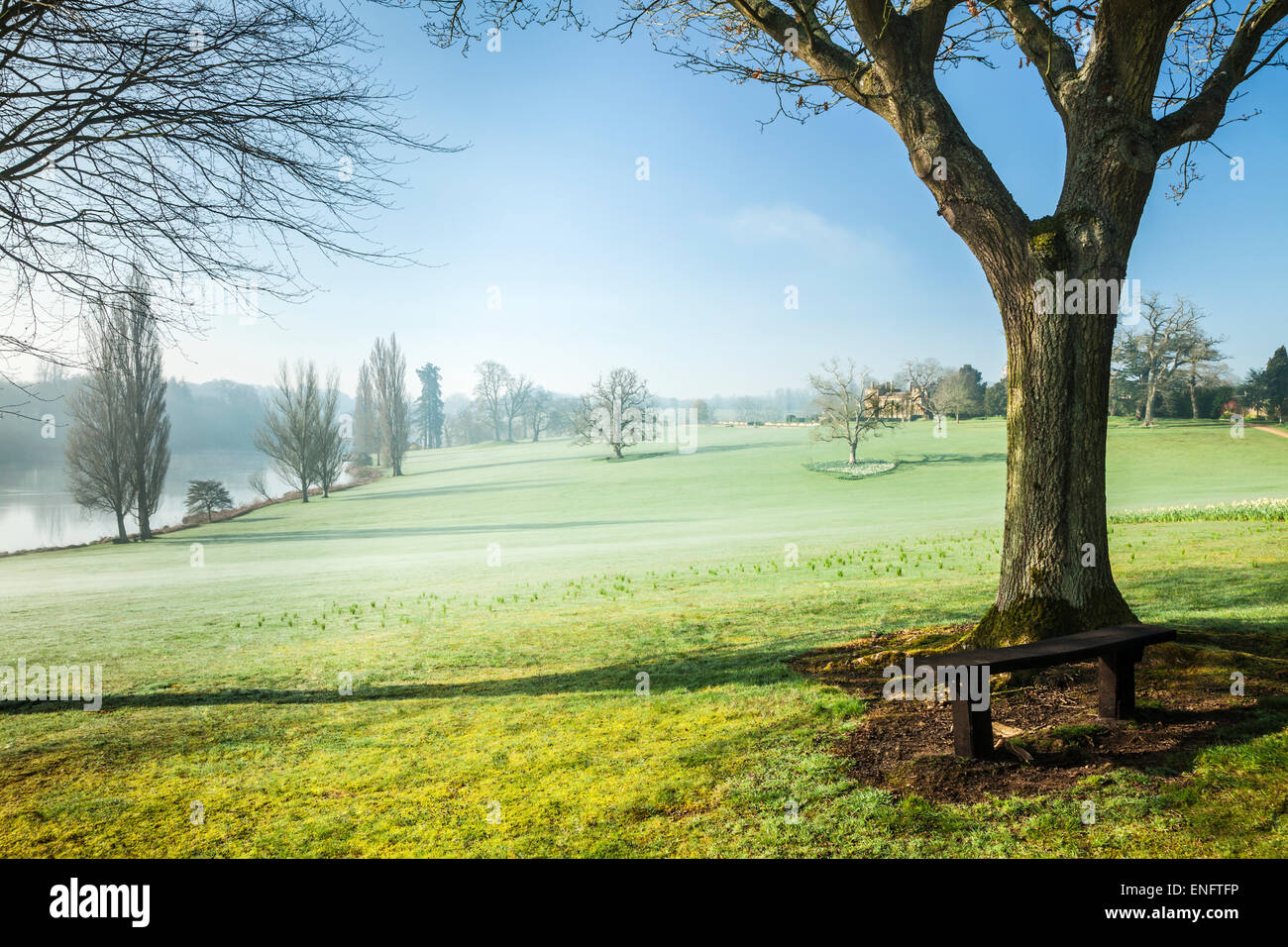 Bowood House in Wiltshire in the spring. Stock Photo