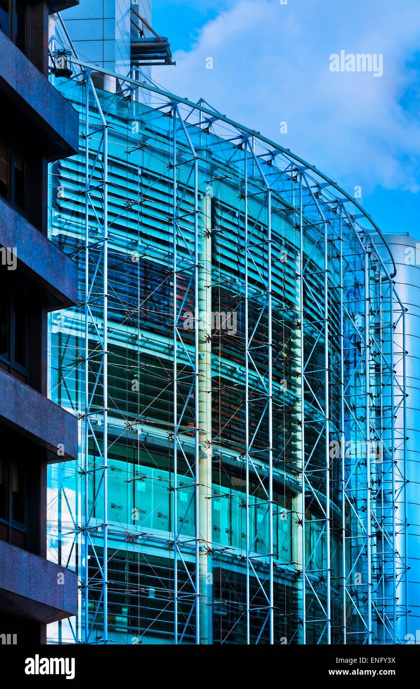 modern office building in city of london with blue sky Stock Photo
