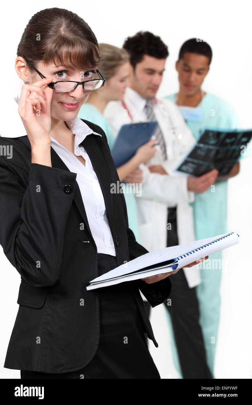 A health inspector Stock Photo Alamy