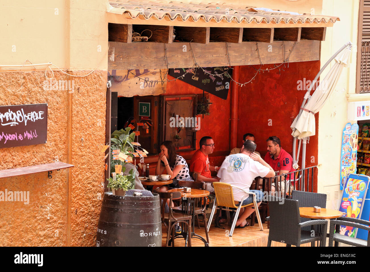 Escape Bar in the Lonja of Palma de Mallorca Stock Photo