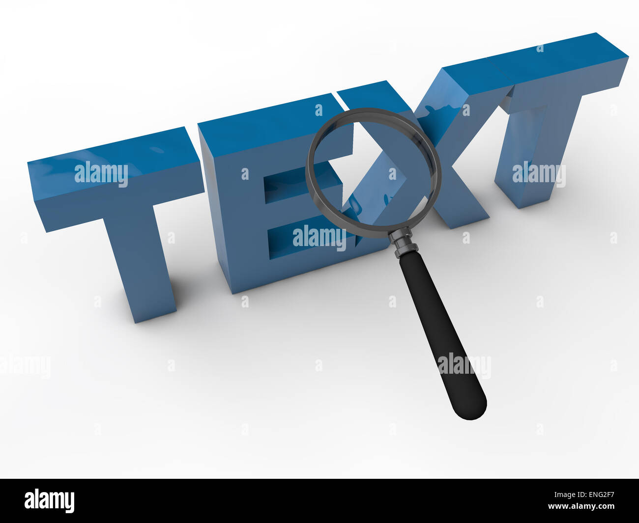 Text - 3d text over white background Stock Photo - Alamy