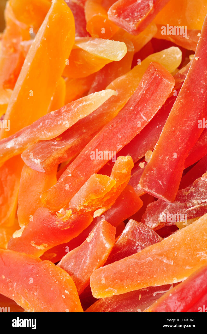 Dried Papaya Stock Photo