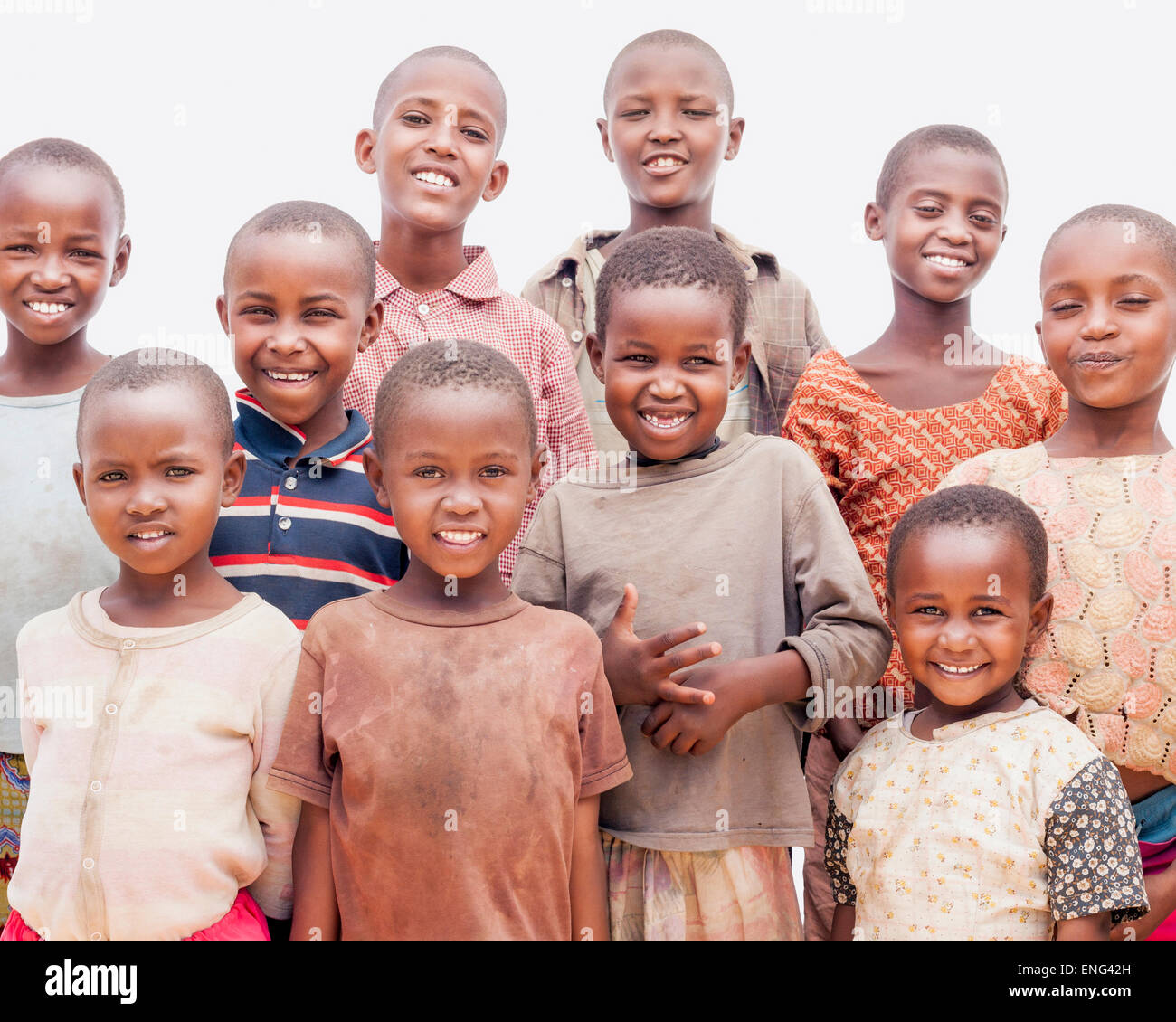 Black Children Smiling Together Stock Photo Alamy