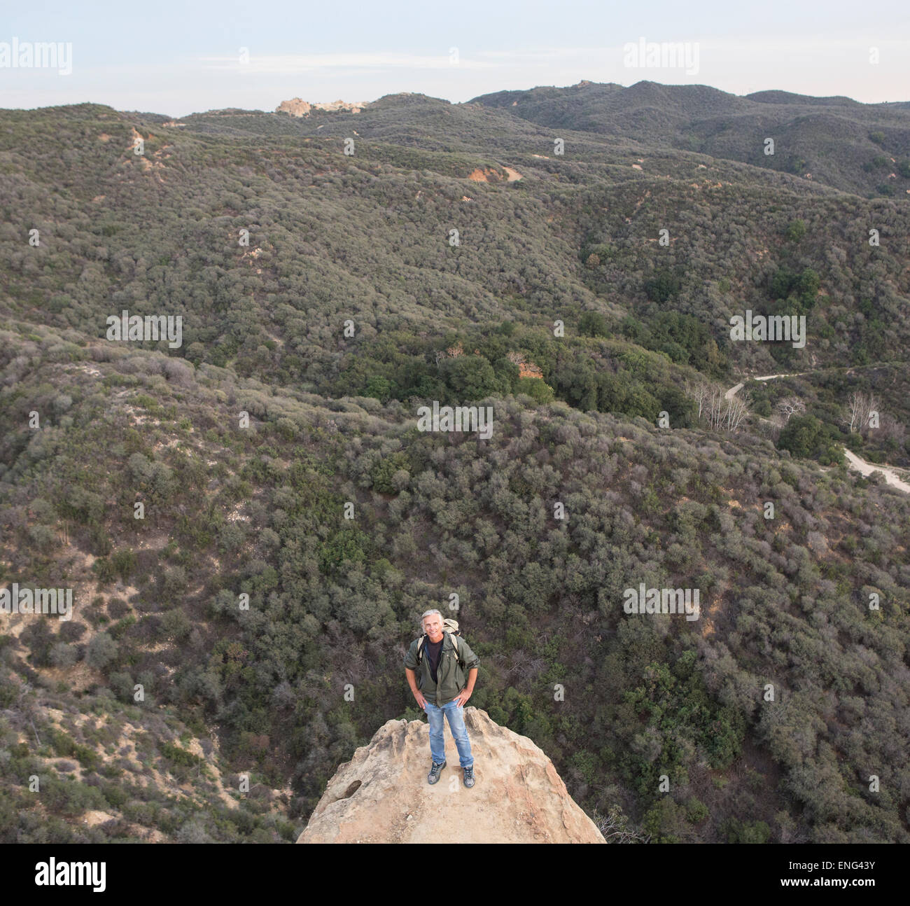 High angle man standing hi-res stock photography and images - Alamy