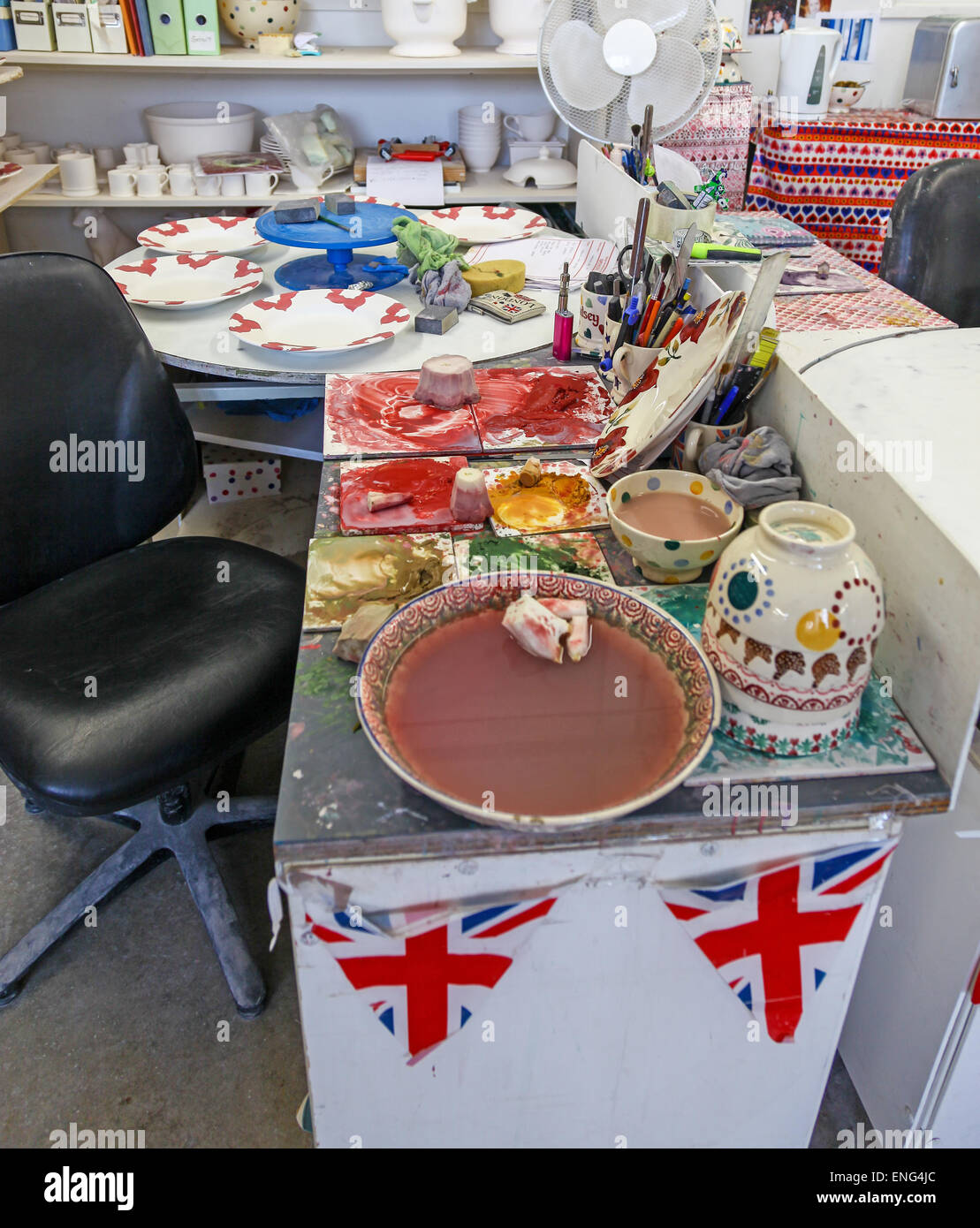 Emma Bridgewater pottery factory Stoke on Trent, North Staffordshire