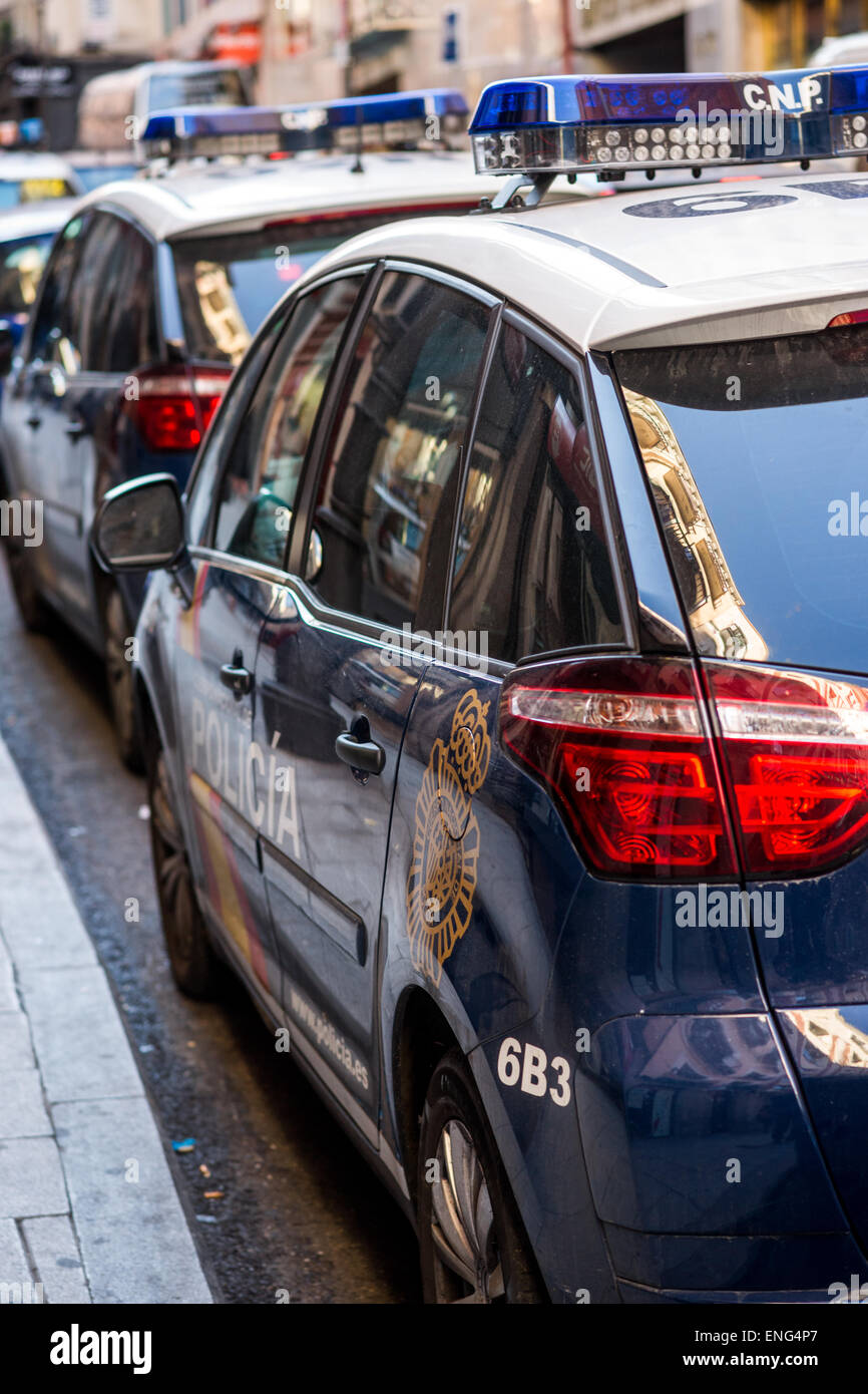 Police car in Madrid, Spain Stock Photo Alamy