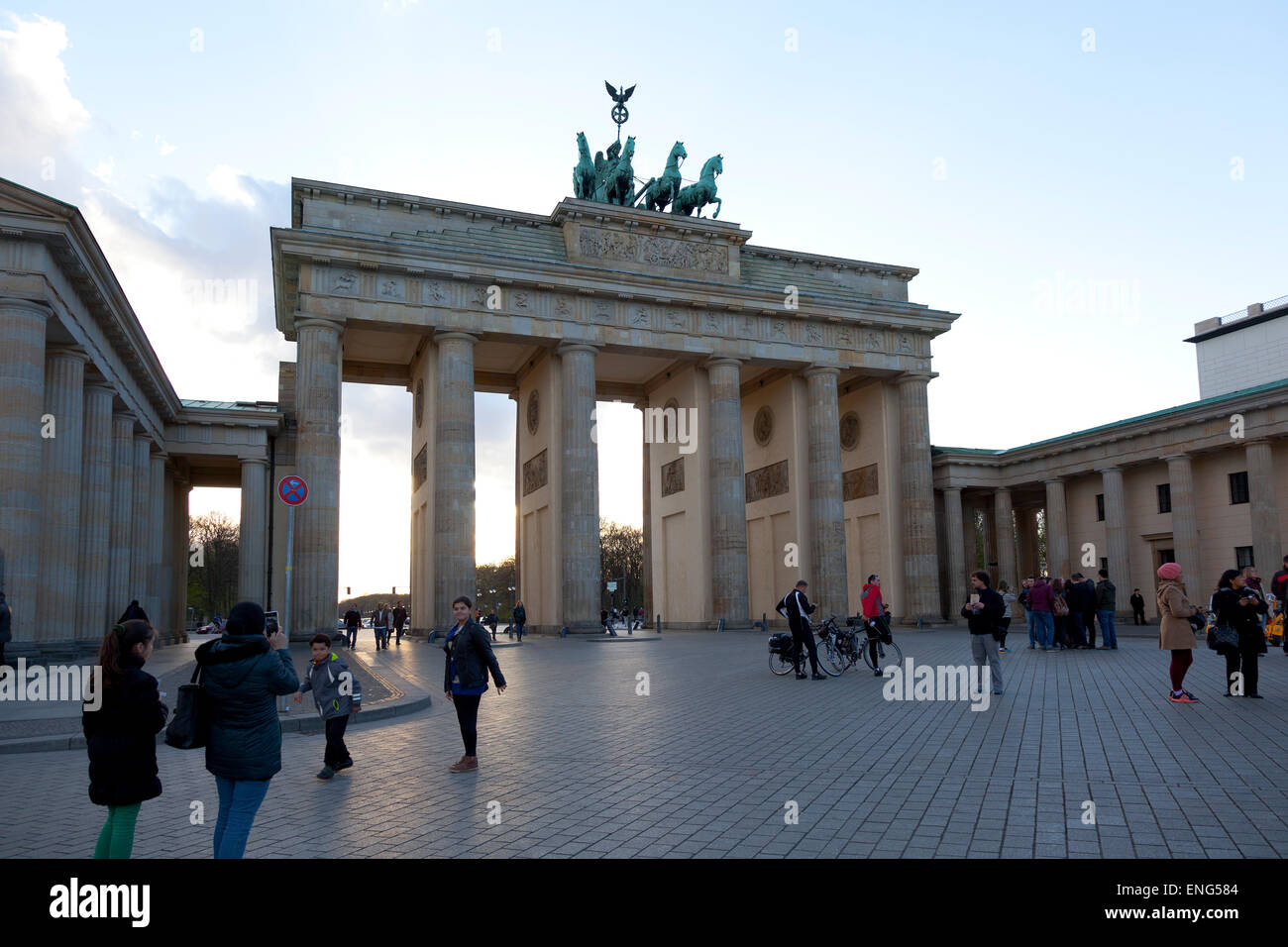 The Brandenburger tor in Germany´s Capital City Berlin in twilight Stock Photo