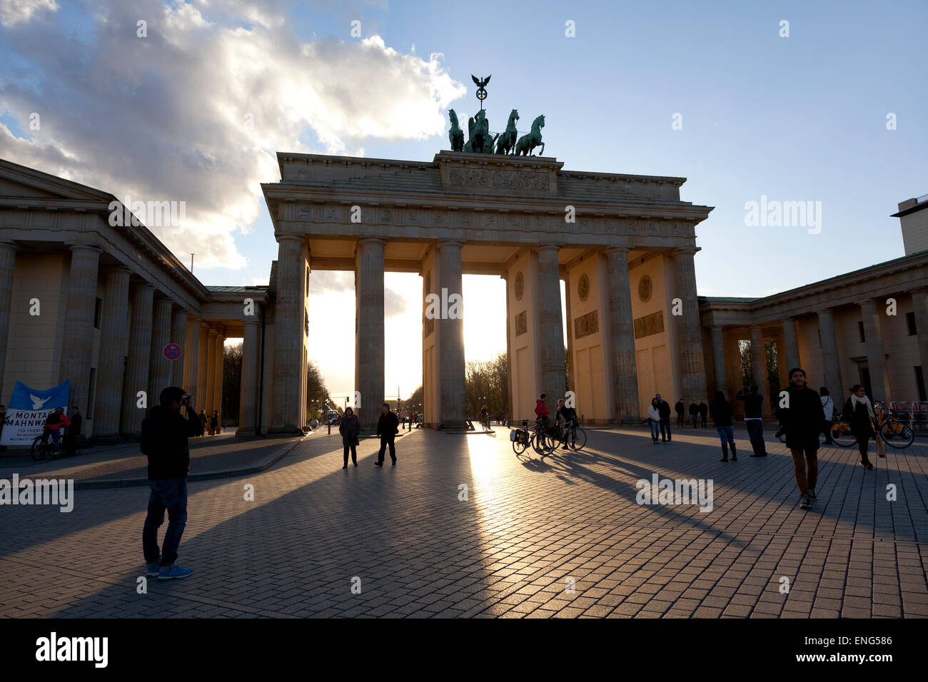 The Brandenburger tor in Germany´s Capital City Berlin in twilight Stock Photo