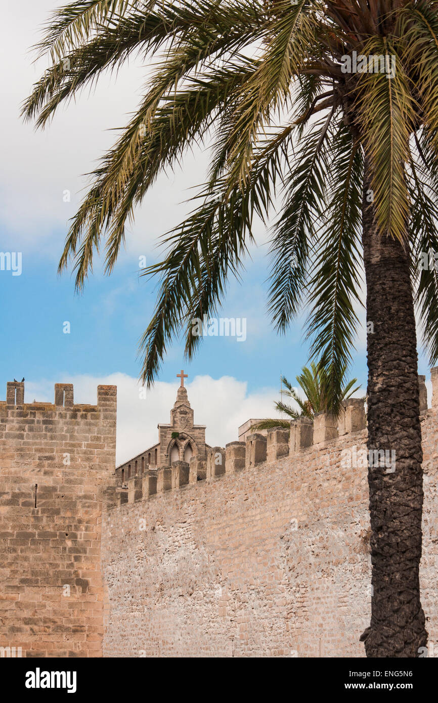 Alcudia Old Town Walls Stock Photo Alamy