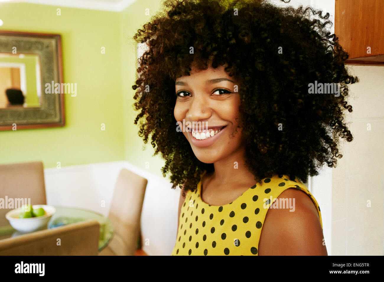 Beauty spot woman smiling hi-res stock photography and images - Alamy