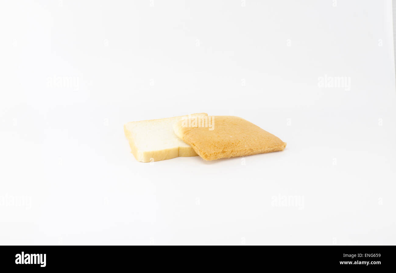 sliced bread isolated on white background Stock Photo - Alamy
