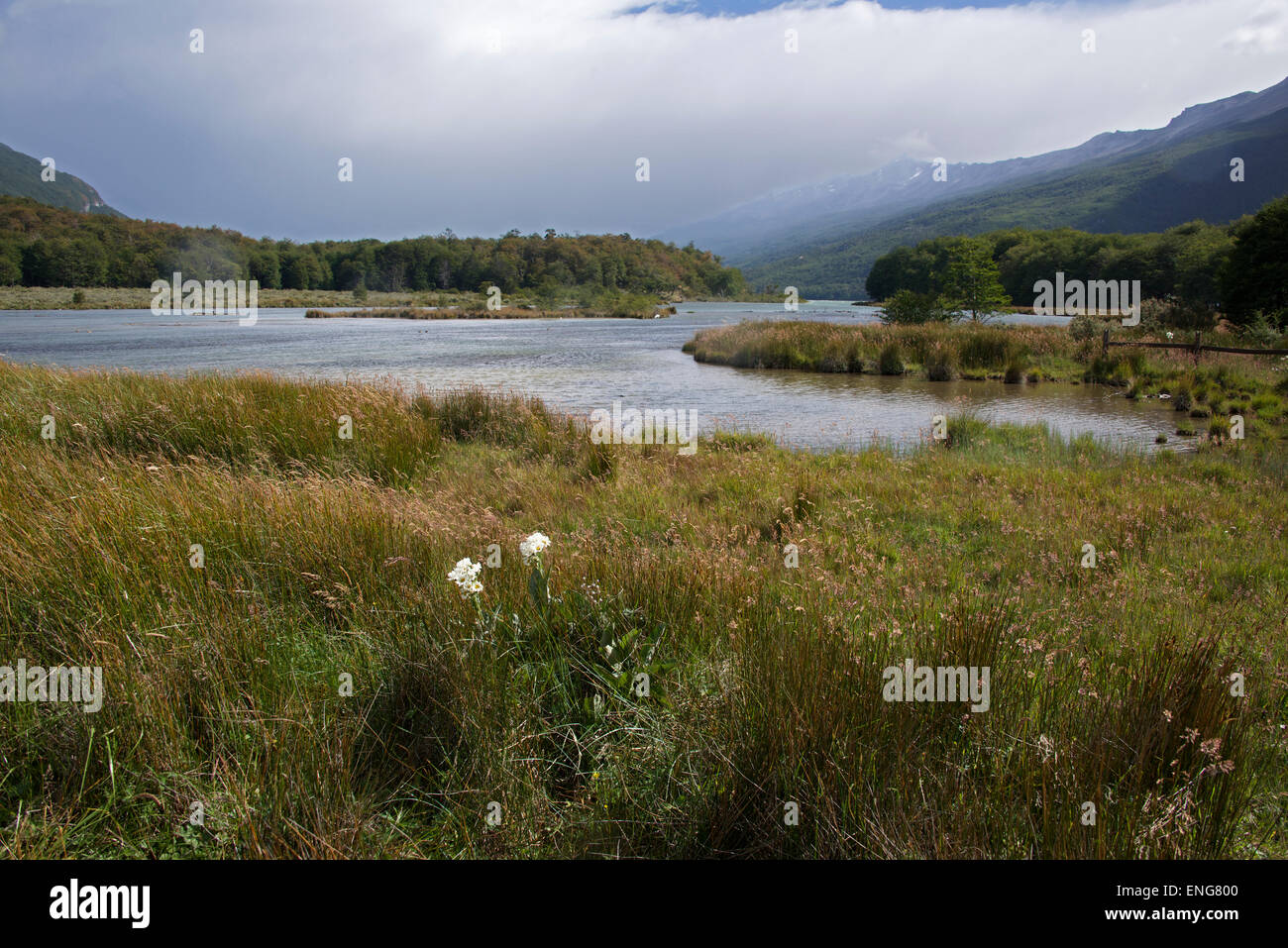 Lapataia River Tierra del Fuego National Park Argentina Stock Photo