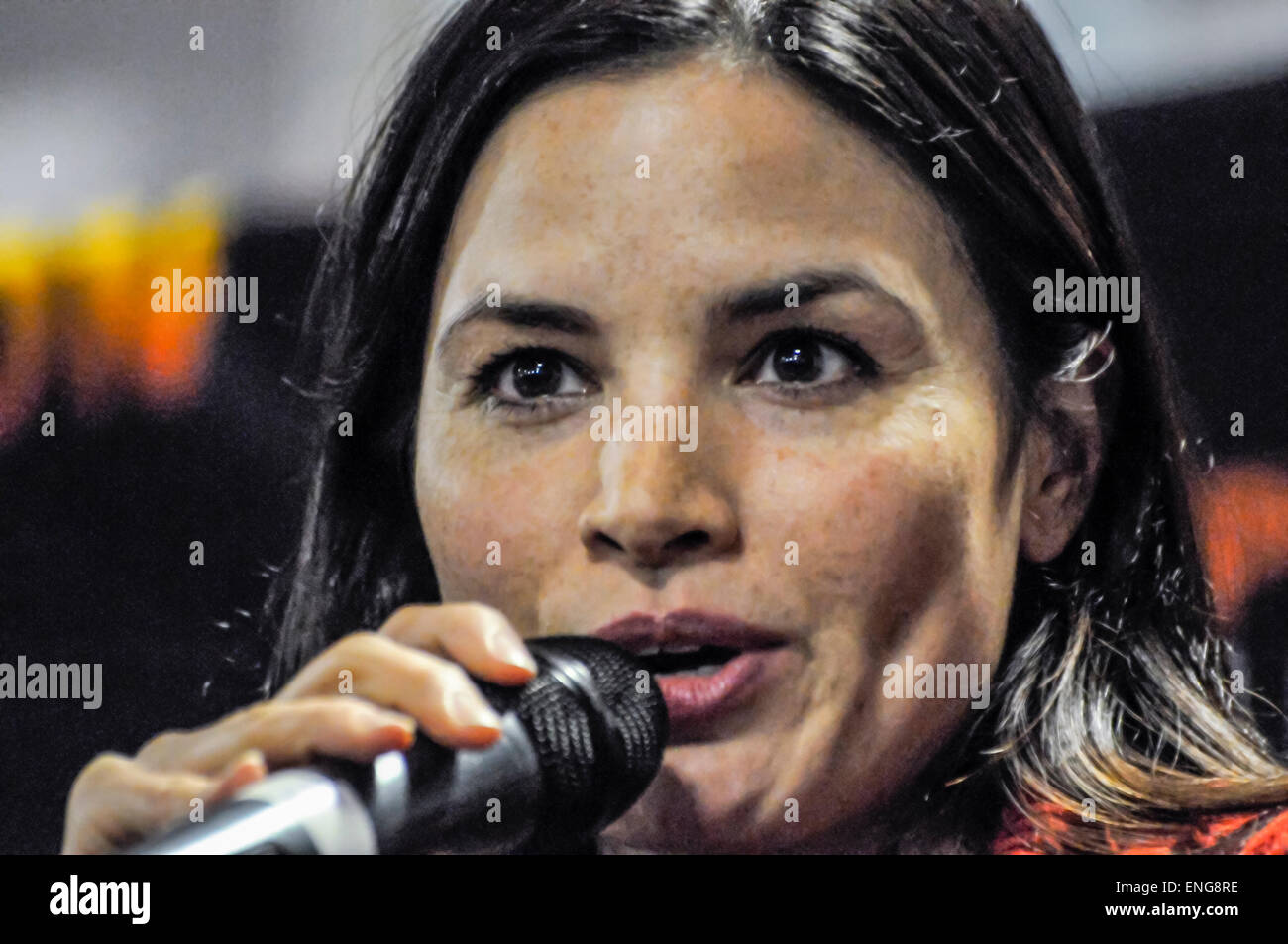 Actress Katrina Law, best known for playing the character 'Mira' in Spartacus: War of the Damned Stock Photo
