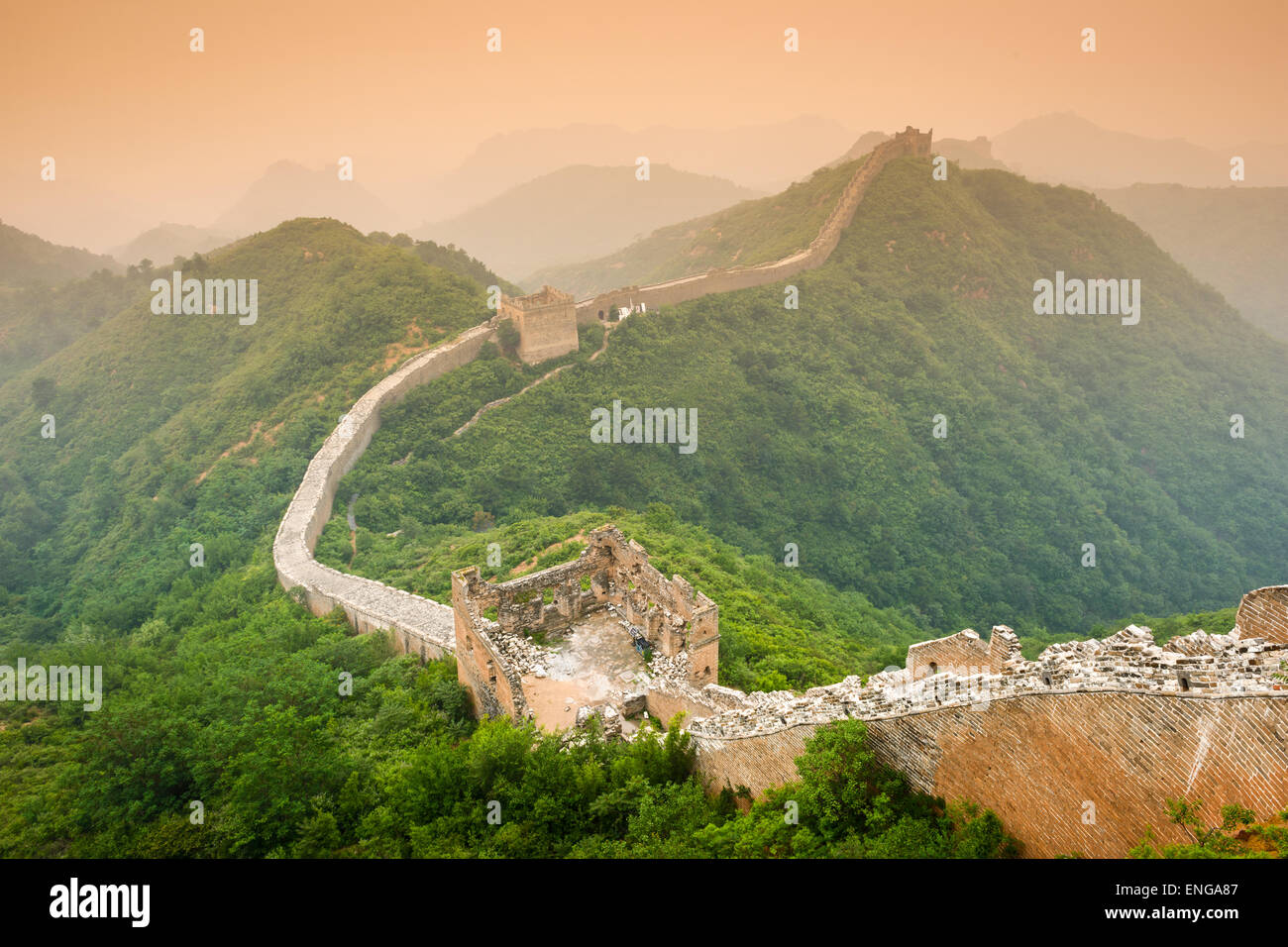 Great Wall of China. Stock Photo
