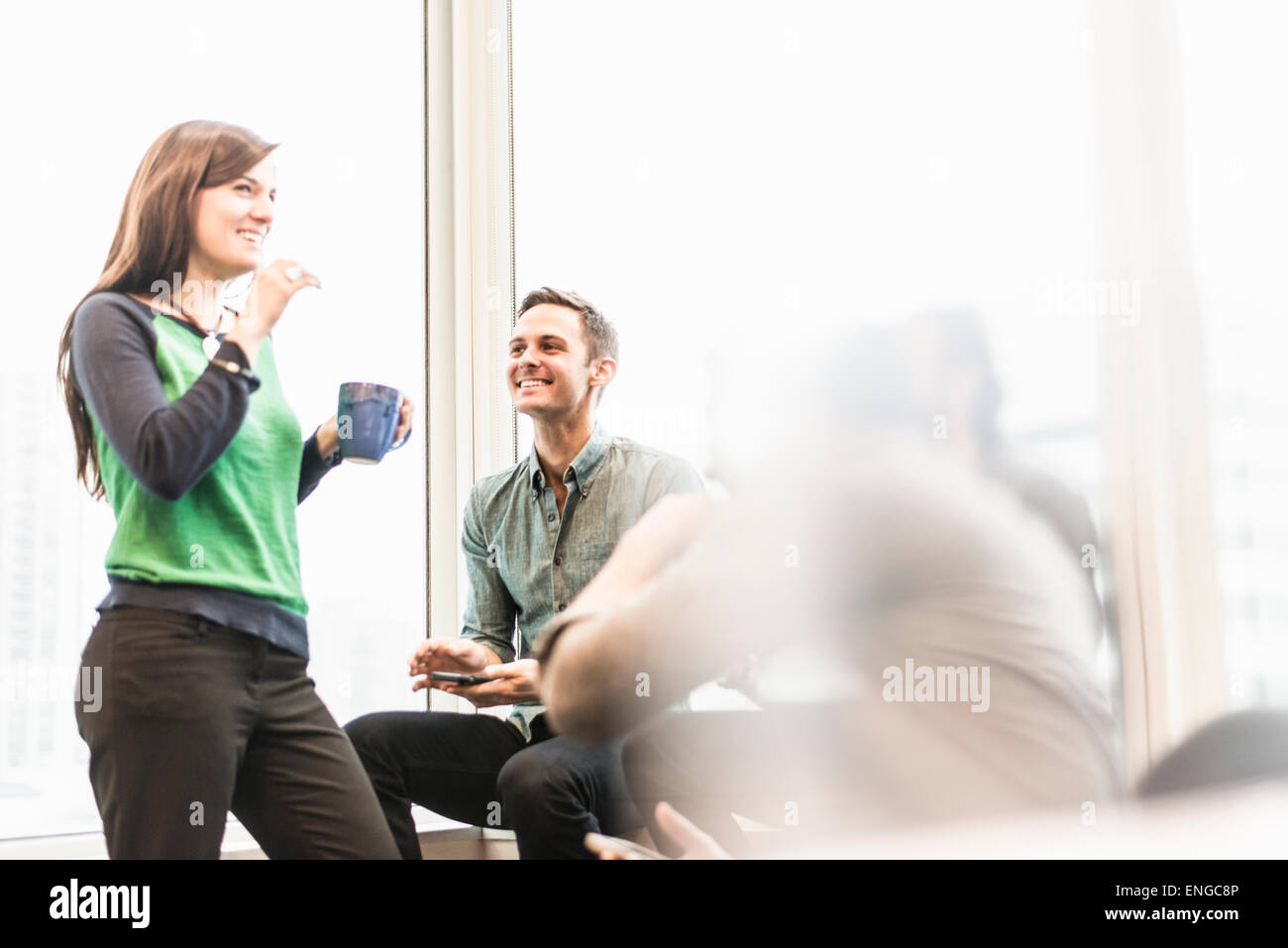 2 People Having A Conversation High Resolution Stock Photography and Images  - Alamy