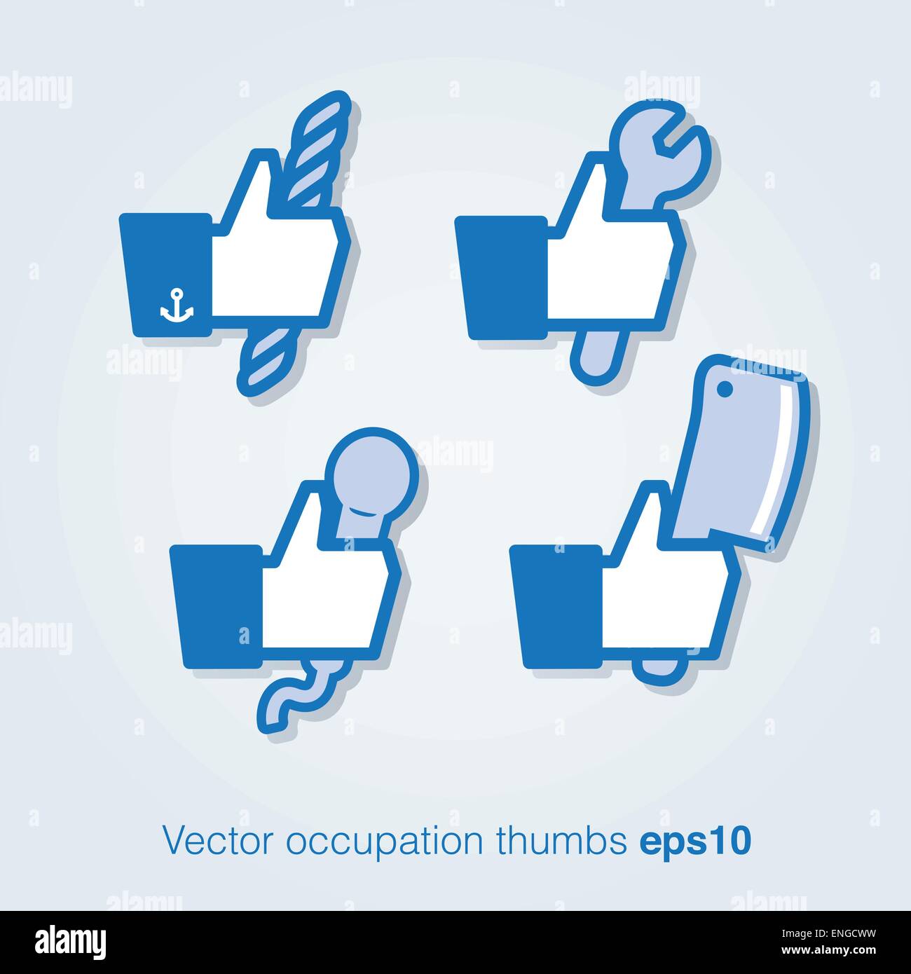 Vector profession thumbs Stock Vector Image & Art - Alamy