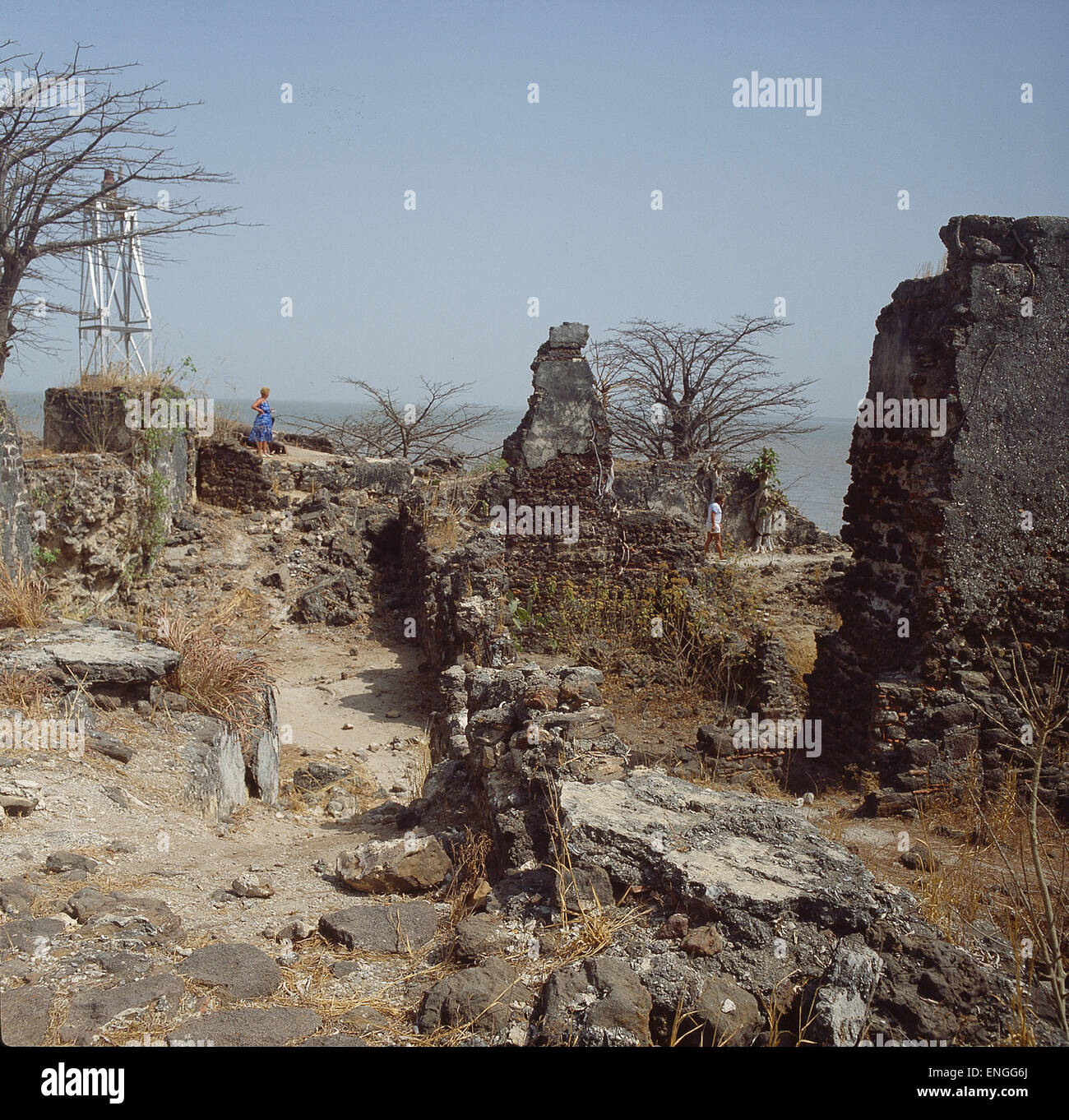 Westafrika, Gambia, Sklaveninsel Fort James Stock Photo