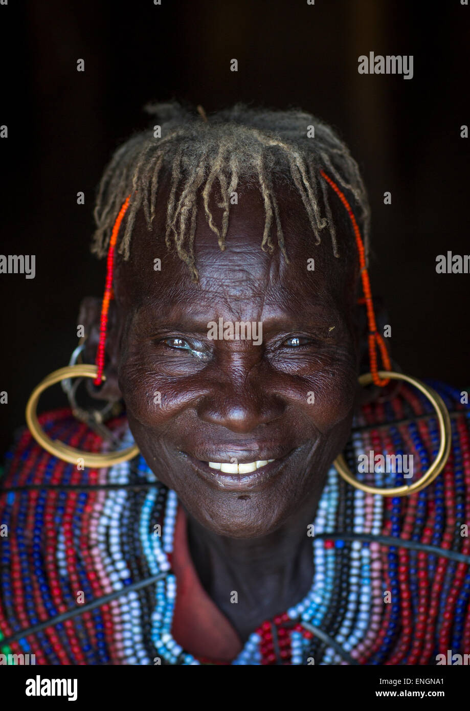 A Pokot Woman Wears Large Necklaces Made From The Stems Of Sedge Grass ...