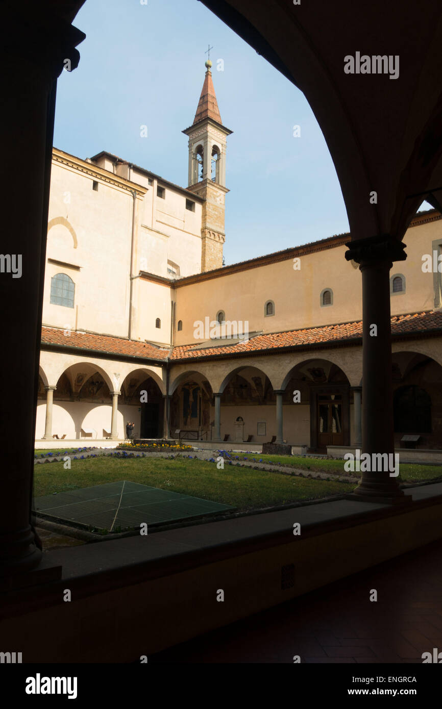 Cloisters of the Convent of San Marco, Florence, Italy Stock Photo