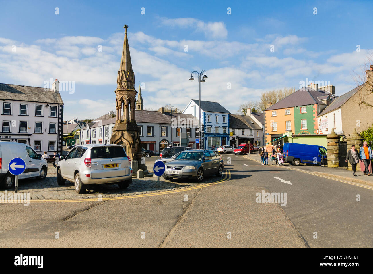 Ballycastle Town Square Stock Photo