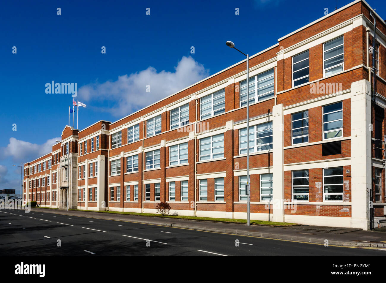 Bombardier Aerospace building (formerly Shorts Brothers), Belfast Stock Photo