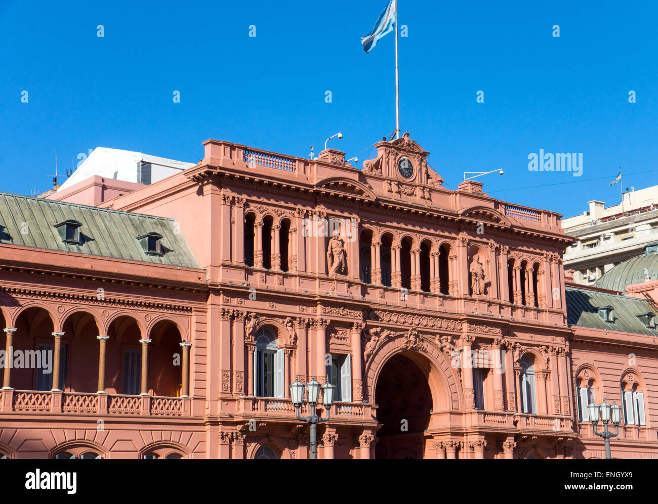 Detail of the Casa Rosada in Buenos Aires Stock Photo