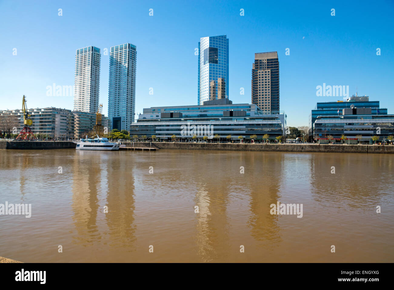 A part of Puerto Madero in Buenos Aires, Argentina Stock Photo