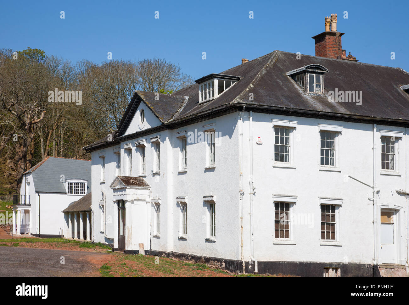 Alfoxton House, Kilve, in West Somerset. William Wordsworth and sister Dorothy lived here briefly to be visited by Coleridge Stock Photo
