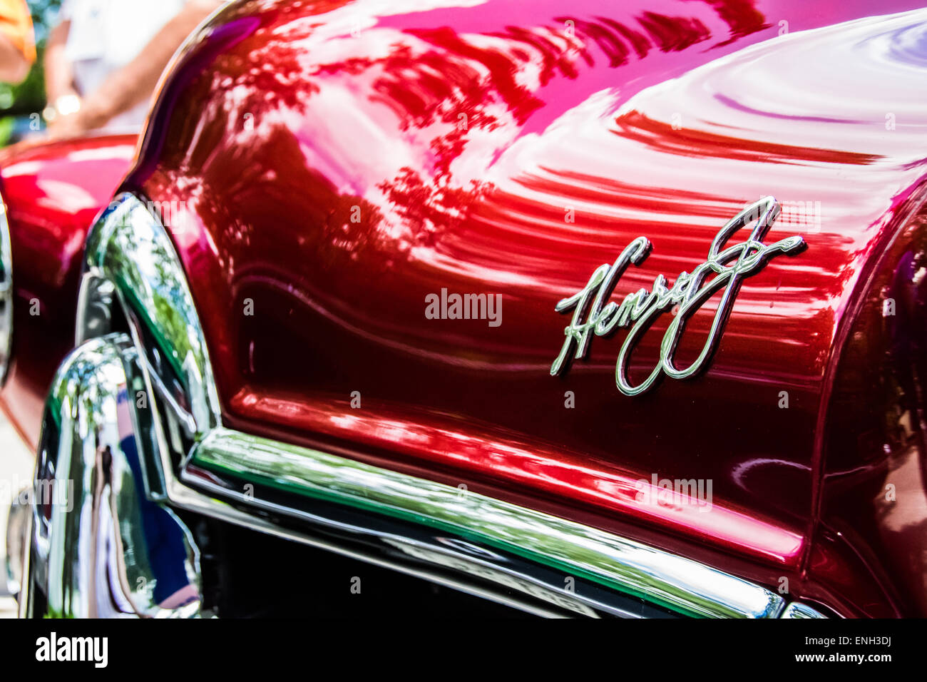 Candy Apple Vintage Auto Stock Photo - Download Image Now