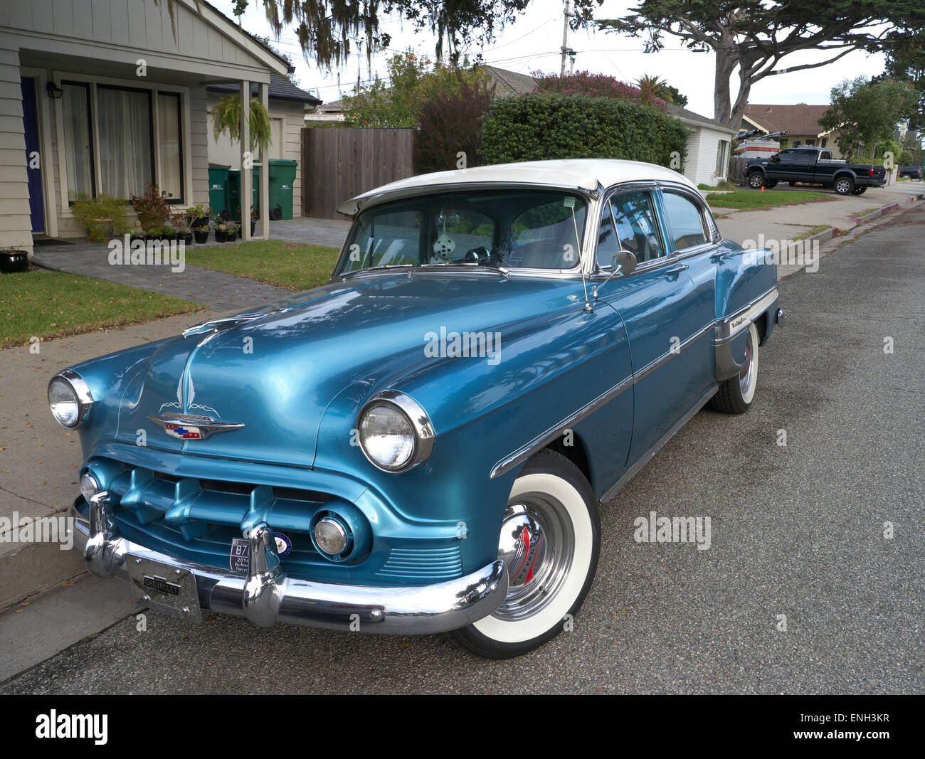 1954 BelAir Chevrolet classic American automobile Pacific Grove Monterey California USA Stock Photo