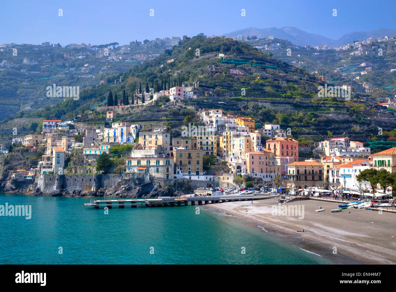Minori, Amalfi Coast, Campania, Italy Stock Photo