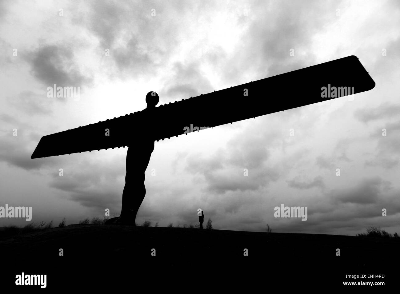 Angel of the North sculpture in Gateshead near Newcastle Stock Photo