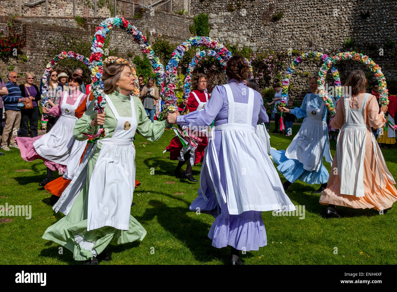Garland day lewes sussex uk bank holiday hires stock photography and