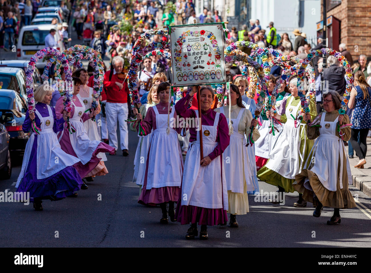 Garland day lewes sussex uk bank holiday hires stock photography and