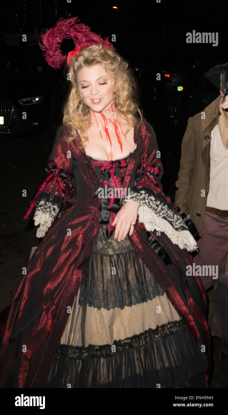 Jonathan Ross' Halloween party - Arrivals. Natalie Dormer arrives a