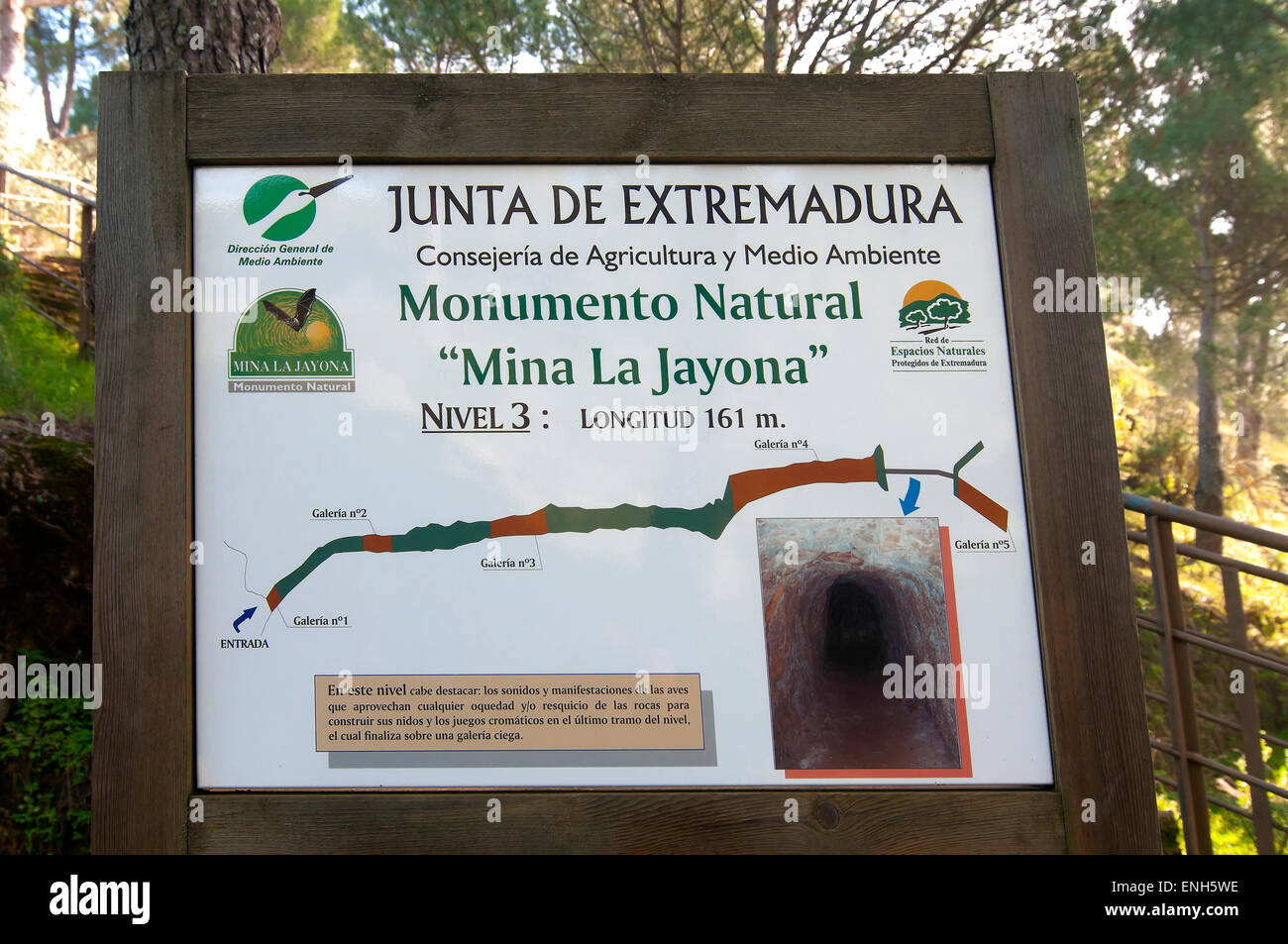 Natural monument -Mina La Jayona-, Fuente del Arco, Badajoz province, Region of Extremadura, Spain, Europe Stock Photo