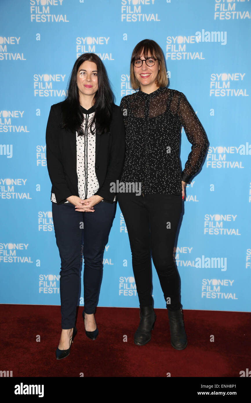 Sydney, Australia. 6 May 2015. Pictured are L-R: Red Rover Producer Brietta Hague and Director Brooke Goldfinch. The 62nd Sydney Film Festival program was launched at Barnett Long Room, Customs House, 31 Alfred Street, Circular Quay. Credit: Richard Milnes/Alamy Live News Stock Photo