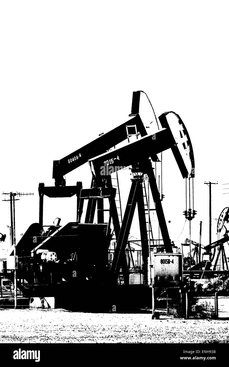 A forest of Pumpjacks in Lost Hills California in the Central Valley